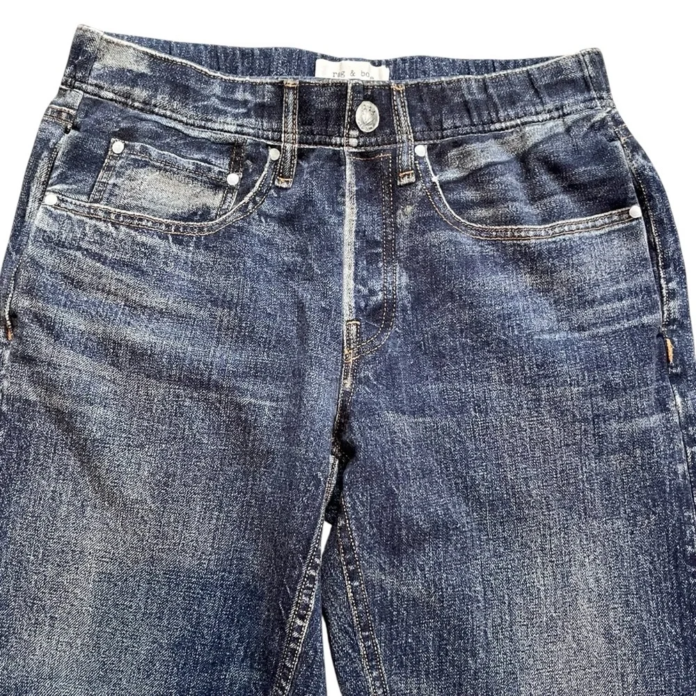 rag & bone Miramar Sweatpant Jeans Size S Elastic Waist Pull On Denim Look - Picture 11 of 15